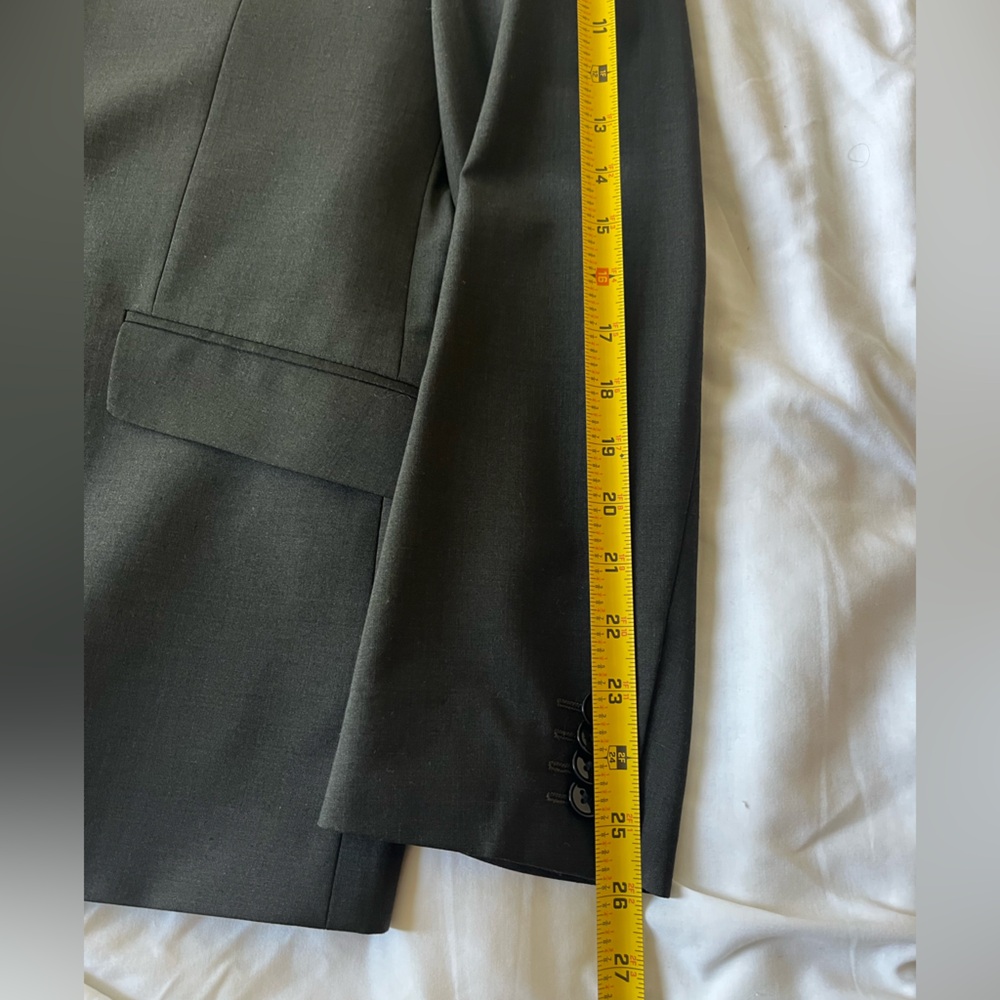 Express Suit Charcoal/Dark Green 44r 33x32 - Picture 5 of 16